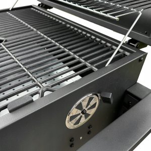 4iQ Group Duży Grill węglowy żeliwny ruszt 113,5x50x107 cm 5