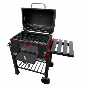 4iQ Group Duży Grill węglowy żeliwny ruszt 113,5x50x107 cm 8