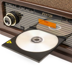 Gramofon Fenton Gramofon Memphis BT CD DAB+ FM USB brązowy one size 20