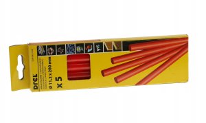 Drel Hot glue sticks 11.2 mm x 200 mm, red, 5 pcs. 3