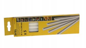Drel Hot glue sticks 11.2 mm x 200 mm, white, 5 pcs. 6