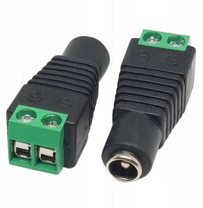 ROSFIX WTYK ŻEŃSKI CCTV 5,5MM / 2,1MM NAPIĘCIE 30V DC 2 AMPERY ZŁĄCZE SRUBY 2