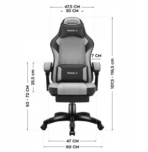 Fotel Huzaro Force 3.7 szary 3