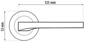 Drzwi Przesuwne DOOR HANDLE FEBE MAT NICKEL 2
