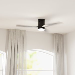 Wentylator Avanca International BV Hombli smarter Deckenventilator mit Licht, Black & Black Wood 2