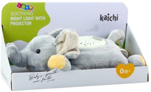 LeanToys Słonik Pluszowy Usypiająca Przytulanka Projektor Dźwięki Szum 3