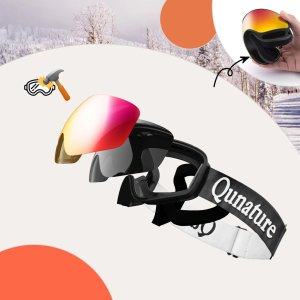 Casco Gogle narciarskie Qunature Black dziecięce (rozmiar M/L) - czarne 3