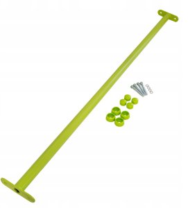 4iQ Group Drążek Metalowy na Plac zabaw Limonkowy Długi 125 cm do podciągania 3