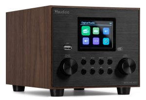 Radioodtwarzacz Audizio Radio Vieste DAB+ FM z subwooferem, ciemne drewno one size 2