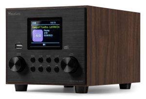 Radioodtwarzacz Audizio Radio Vieste DAB+ FM z subwooferem, ciemne drewno one size 4