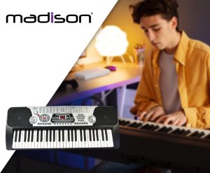 Madison Zestaw: Keyboard MEK54100 Madison 54 klawisze+ statyw one size 2