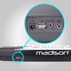Madison Zestaw: Keyboard MEK54100 Madison 54 klawisze+ statyw one size 23