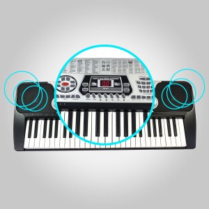 Madison Zestaw: Keyboard MEK54100 Madison 54 klawisze+ statyw one size 26