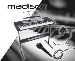 Madison Zestaw: Keyboard MEK54100 Madison 54 klawisze+ statyw one size 3