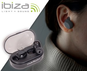 Słuchawki Madison Słuchawki dokanałowe bluetooth ETWS150-BK one size 9