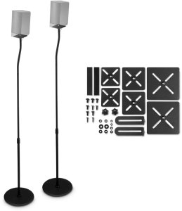 Uchwyt do projektorów Hama STOJAK POD GŁOŚNIK SLIM CZARNY, 2 SZT. - (220882) 8