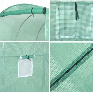 Lean Tunel Foliowy Ogrodowy Szklarnia 6x3x2m Folia 18m² UV-4 Premium 9