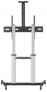 MOBILNY STOJAK+UCHWYT DO TV 60-100" 100KG S-15-AL ART Vesa max 1000x600 HEAVY DUTY 4