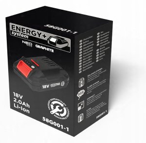 Graphite Akumulator Energy+ 18V Li-Ion 2.0Ah (TOP-58G001-1) 10