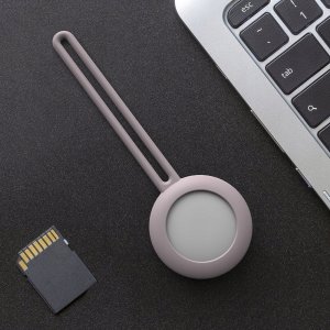 SILIKONOWE ELASTYCZNE ETUI BRELOK ZAWIESZKA DO LOKALIZATORA APPLE AIRTAG RÓŻOWY 2