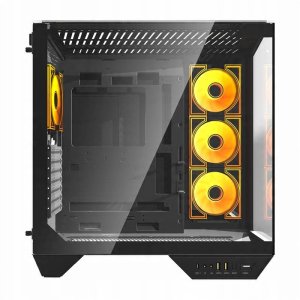 Obudowa Darkflash DY470 czarna + 4 wentylatory 2