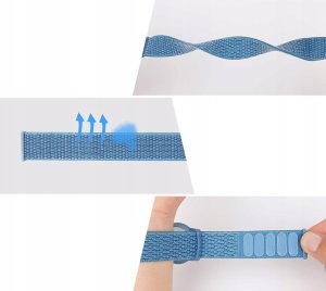 Pasek Tech-Protect Nylon dla dzieci na Apple AirTag - niebieski 11