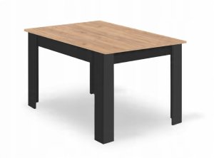 Malys Group Zestaw stół NP 120x80 Craft Czarny + 4 krzesła LAVA szare 11