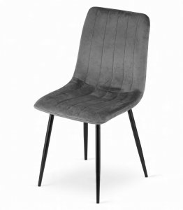 Malys Group Zestaw stół NP 120x80 Craft Czarny + 4 krzesła LAVA szare 5