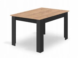 Malys Group Zestaw stół NP 120x80 Craft Czarny + 4 krzesła LAVA szare 10