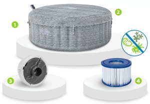SPA ogrodowe Bestway Dmuchane SPA Lay-Z Bali Grey 6 osobowe 6001N 11