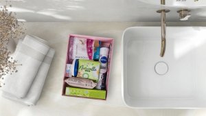 Donau Home Zestaw higieniczny dla kobiet DONAU HOME, w pudełku, różowy 7