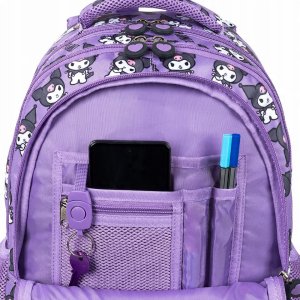 Derform PLECAK 28X41X14 1ZAM 5KIESZ KUROMI VIOLET FOL 6