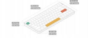 Klawiatura Nuphy - Air75 V2 Wireless Mechanical Keyboard - Bezprzewodowa Klawiatura Mechaniczna Slim Basalt Black Wisteria 7