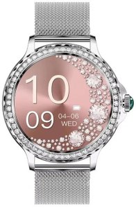 SMARTWATCH WATCH ZEGAREK AMOLED BLUETOOTH ROZMOWY MENU PL DAMSKI SMARTBAND NX19 13