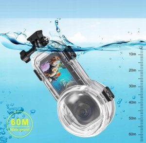 Obudowa Podwodna Wodoodporna Wodoszczelna Futerał Do 60m Do Insta360 X5 / X 5 / Pu756t 5