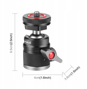 Głowica Kulowa Do Aparatu Kamery 3d Gwint 1/4"" 2x Stopka Iso Do 3kg Puluz / Pu3075b 4