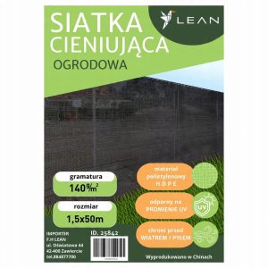 Siatka Cieniująca Na Ogrodzenie Płot Maskująca Zielona 1.5M 50M 140g/m² 5