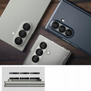 Spigen Optik Pro HD GLAS.TR EZ Fit Camera Protector 2-Pack - Szkło ochronne na obiektyw do Samsung Galaxy Z Fold 7 (2 szt)(Czarny) 4