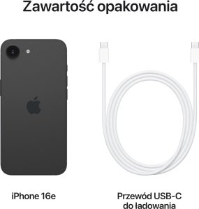 Smartfon Apple iPhone 16e 5G 8/128GB Czarny (MD1Q4QN/A) 9