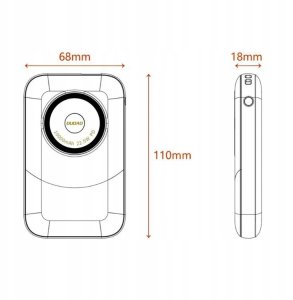 Powerbank Dudao K21 Mini 10000mAh 22.5W USB-A / USB-C - szary 2