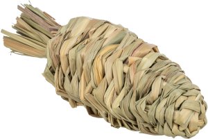 Marchew, zabawka, dla gryzoni, z trawy, 20 cm/6 cm 3