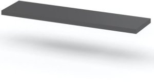 Półka Wisząca Ścienna Na Książki Dla Dzieci Szara Mat Hugo 60cm Loftowa 3