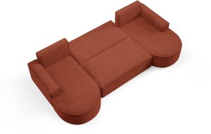 Sofello NAROŻNIK MOLLY FUNKCJA SPANIA, SPRĘŻYNY BONEL, TKANINA CURIO , ROZKŁADANY! curio 55 8