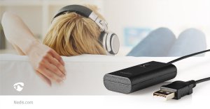 Nedis Nadajnik Bluetooth BTTR050BK AUX/USB SBC Do 1 urządzenia Czarny 8