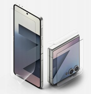 Ringke ZESTAW OCHRONNY RINGKE 3-IN-1 PROTECTOR PRO GALAXY Z FLIP 7 CLEAR 2