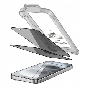 Hofi Szkło prywatyzujące Tech-Protect Quick Set Spy+ do Apple iPhone 15 / 16 Privacy [2 PACK] 2