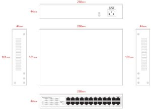 Lanview LVN-1U-24PORT-1G bez kategorii 6