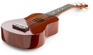 Max Zestaw: Ukulele sopranowe UKEY brązowe+ tuner dwie kostki struny pokrowiec one size 6