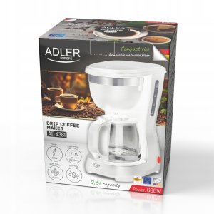 Ekspres przelewowy Adler Ekspres przelewowy 0,6l AD 4381 white 2