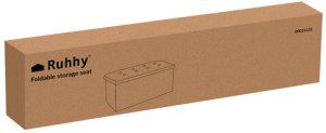 Pufa materiaowa szara 76x38x38cm Ruhhy 26131 4